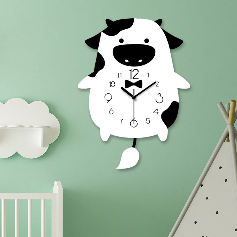 Luxury Nordic Wall Clock Collection - Water Drop, Deer Head, Dog, Panda &amp; More Designs