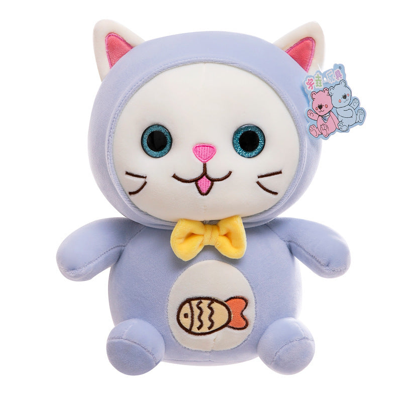 Creative Big Eye Cat Plush Toy Doll – Soft Animal Pillow for Comfort &amp; Decor