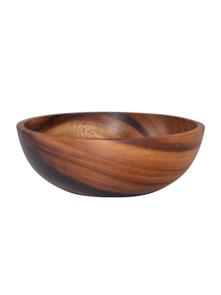 Acacia Wooden Bowl - Handcrafted Wooden Tableware for Tea &amp; Dining (Multiple Sizes Available)