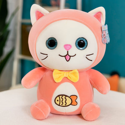 Creative Big Eye Cat Plush Toy Doll – Soft Animal Pillow for Comfort &amp; Decor