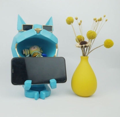 Modern Cat Sculpture Resin Statues for Decoration &amp; Storage – Cartoon Figurine