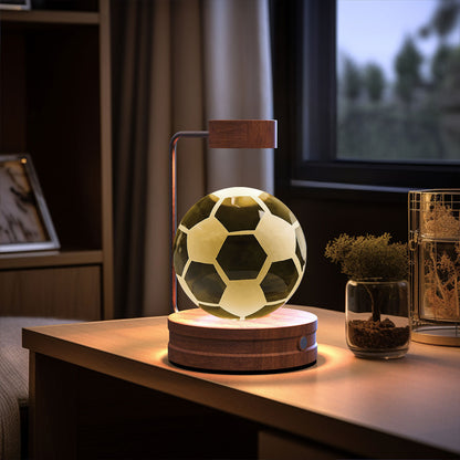 Crystal Ball Cosmic Night Light - 3D LED USB Bedside Lamp for Home Décor &amp; Gift