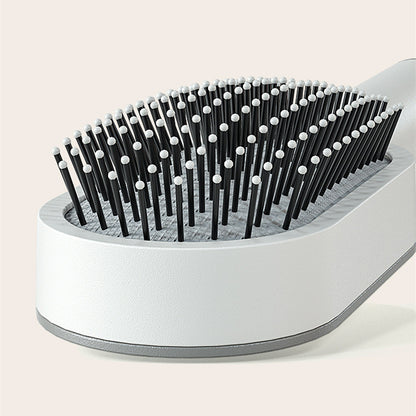 Self-Cleaning Hair Brush with Air Cushion &amp; Scalp Massage – Anti-Static Hairbrush for All Hair Types